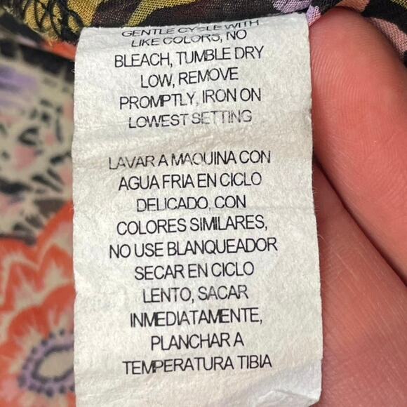 Y2K Lily White Floral Sheer Tank Top Women S Black Whimsigoth Feminine Boho Chic - Picture 5 of 8